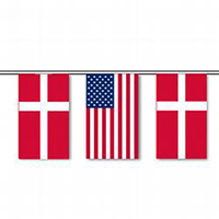 Denmark & U.S. String Pennants