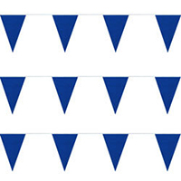 Blue Plasticloth String Pennants