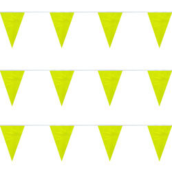 Yellow Plasticloth String Pennants, PENNSPCR100Y