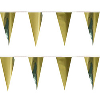 Gold String Pennants, PENNSCR6GO
