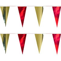 Red Gold String Pennants, PENNSCR6J