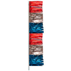Red, Silver and Blue Starburst Wigglers