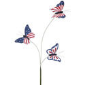 Red, White, And Blue Paper Butterfly Spray