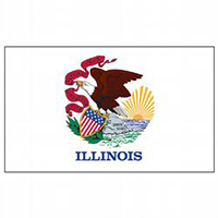 Illinois Economy Polyester Flag (3 ft. x 5 ft.), SIL35P