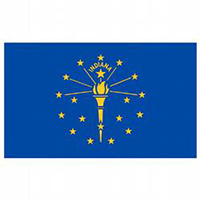 Indiana Economy Polyester Flag (3 ft. x 5 ft.), SIN35P