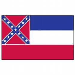 Mississippi Economy Polyester Flag (2 ft. x 3 ft.), SMS23P