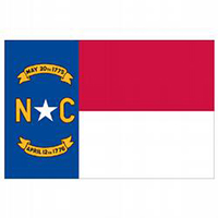 North Carolina Economy Polyester Flag (3 ft. x 5 ft.), SNC35P