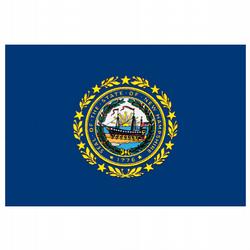 New Hampshire Economy Polyester Flag (3 ft. x 5 ft.), SNH35P