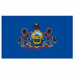 Pennsylvania Economy Polyester Flag (2 ft. x 3 ft.), SPA23P