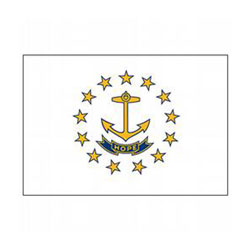 Rhode Island Economy Polyester Flag (3 ft. x 5 ft.), SRI35P