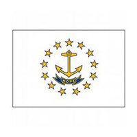 Rhode Island Economy Polyester Flag (3 ft. x 5 ft.), SRI35P