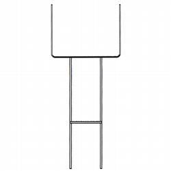 Standard Step Stake for Corrugated Signs,STAKESS1233