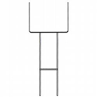 Standard Step Stake for Corrugated Signs,STAKESS1233