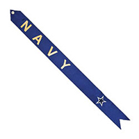 Navy Blue Star Streamer, STRLS032620