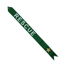 Rescue Gold Star Streamer, STRLS033245