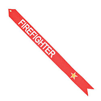Firefighter Gold Star Streamer, STRLS033269