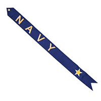 Navy Gold Star Streamer, STRLS047938
