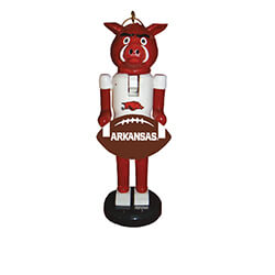 Arkansas Razorback Football Nutcracker Ornament; SWIARR033