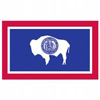 Wyoming Economy Polyester Flag (3 ft. x 5 ft.), SWY35P