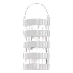 White Votive Hurricane with Handle, TAG201007