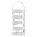 White Votive Hurricane with Handle, TAG201007