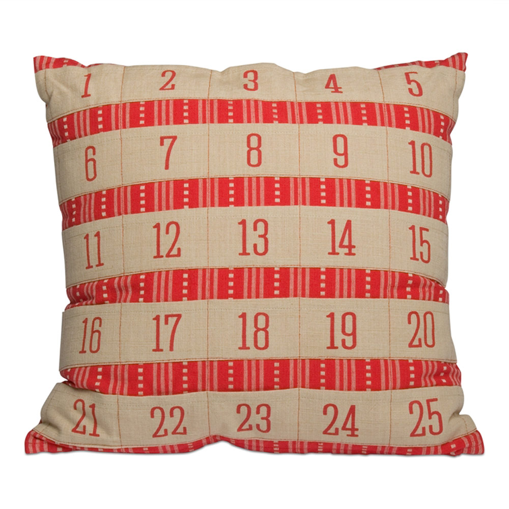 advent calendar pillow