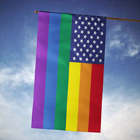 USA Rainbow Pride House Banner, TOL109628H