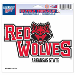 Red Wolves Ultra-cling Decal, WINC84110012