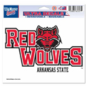 Red Wolves Ultra-cling Decal, WINC84110012