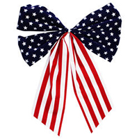 Outdoor American Flag Bow, A247934