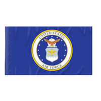 Air Force Flag with Pole Hem