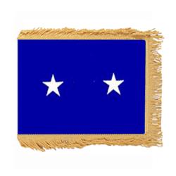 Air Force Major General Flag with Pole Hem and Fringe, AAIRFSTAR223PHF