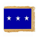 Air Force LT. General Flag with Pole Hem and Fringe, AAIRFSTAR346PHF