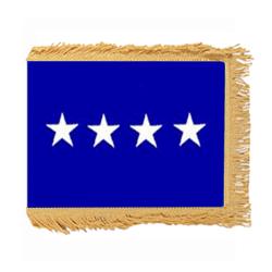 Air Force General Flag with Pole Hem and Fringe, AAIRFSTAR434PHF