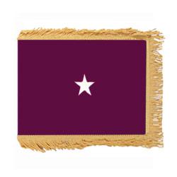 Army Medical Brigadier General Flag with Pole Hem and Fringe, AARMSTAR158PHF