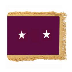 Army Medical Major General Flag with Pole Hem and Fringe, AARMSTAR235PHF