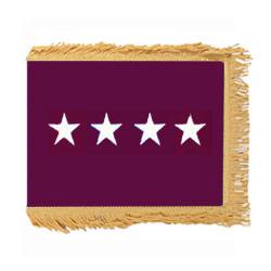 Army Medical General Flag with Pole Hem and Fringe, AARMSTAR458PHF