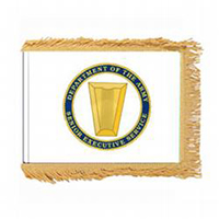 Army Senior Executive Service Fringed Flag with Pole Hem, AARMYSES34PHF