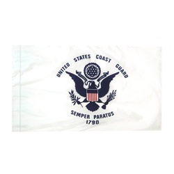 Coast Guard Flag with Pole Hem, FBPP0000009956