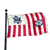 US Coast Guard Ensign Printed Flag, ACOASUSE1524