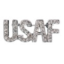 Crystal Air Force Pin