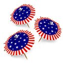 Patriotic Jumbo Umbrella Picks, AMSCAN409731
