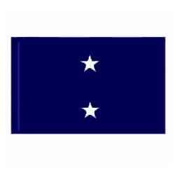 Navy Rear Admiral Upper Half Flag with Pole Hem, ANAVYSTAR223PH