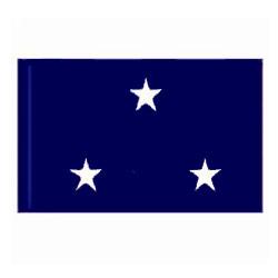 Navy Vice Admiral Flag with Pole Hem, ANAVYSTAR334PH