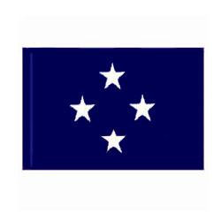 Navy Admiral Fringed Flag with Pole Hem, ANAVYSTAR423PH