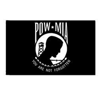 Double-sided POW MIA Flag with Pole Hem, APOWM35DSPH