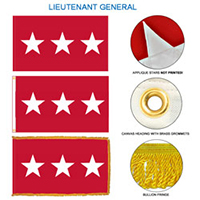Army Lieutenant General Flags