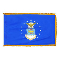 US Air Force Department Pole Hem Flag with Fringe, AUSAFD35