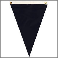 Single Pennants with Blacks, Whites, & Greys