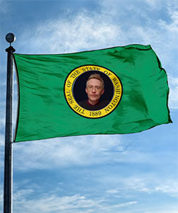 Gray on the Washington flag